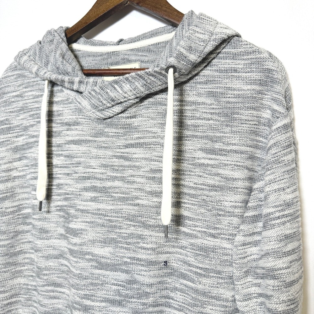 American Eagle Outfitters Mens Grey Space Dye Knit Hoodie Sweater Small NWOT
